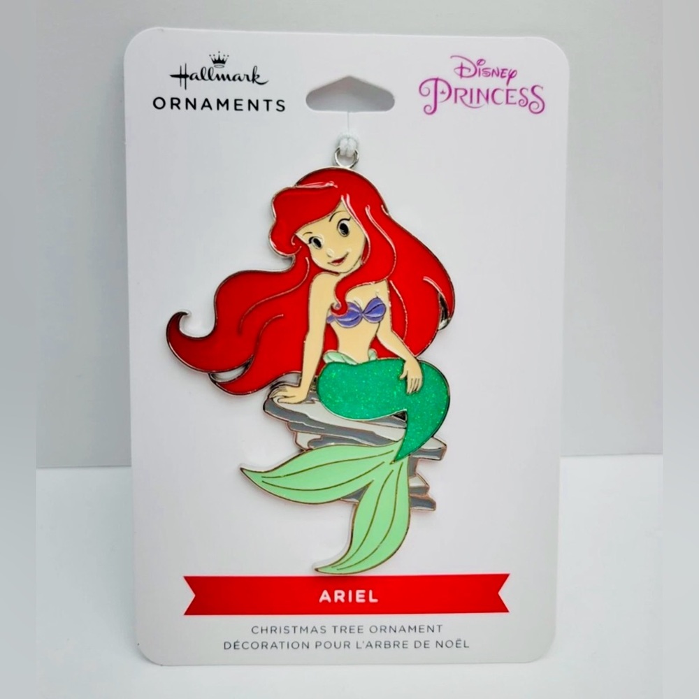 Hallmark NWT Disney Princess Ariel Ornament-Metal Enamel
